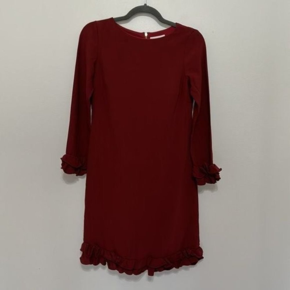 Sail To Sable Ruffle Hem Long Sleeve Mini Dress Size 0